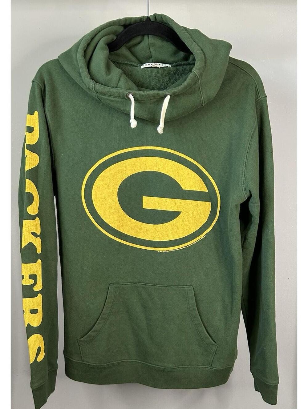 Junk Food Green Bay Packers Cowl Neck Hoodie Women’s Size Medium